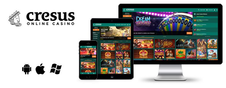 Plateformes sur lesquelles le Cresus casino est disponible