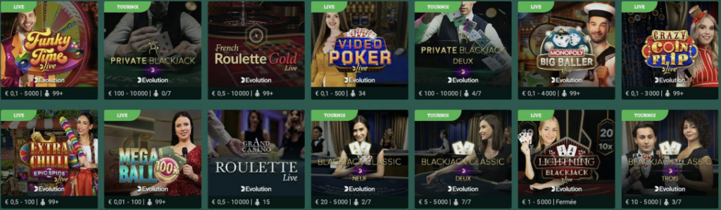 Une variété incomparable de machines à sous cresus casino